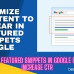 Optimizing Blog Posts for Featured Snippets