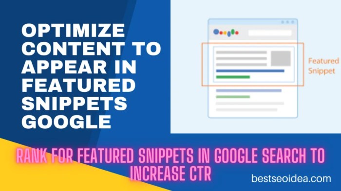 Optimizing Blog Posts for Featured Snippets